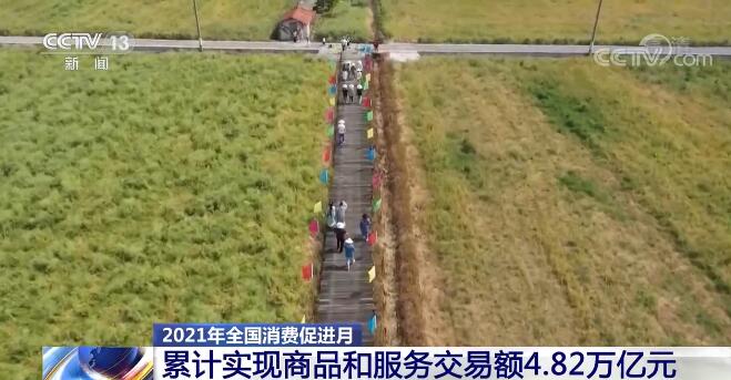 2021年全國消費促進月累計實現商品和服務交易額4.82萬億元 2021年全國消費促進月累計實現商品和服務交易額4.82萬億元