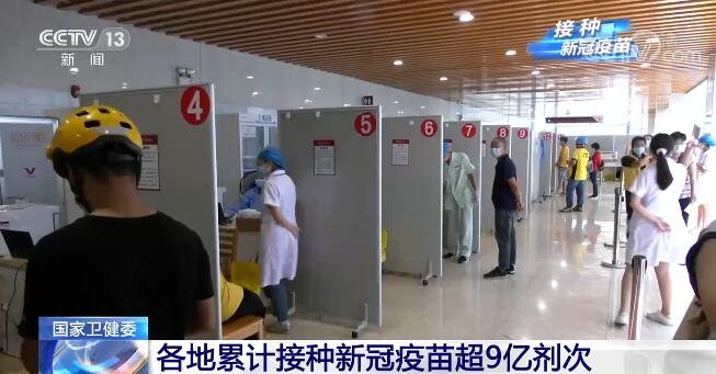 各地累計接種新冠疫苗超9億劑次 一張圖表顯示中國接種疫苗速度 各地累計接種新冠疫苗超9億劑次 一張圖表顯示中國接種疫苗速度