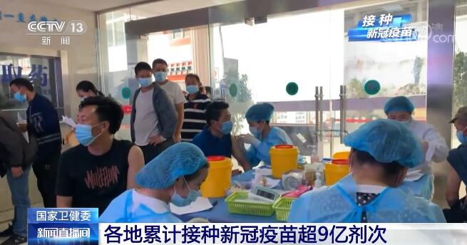 各地累計接種新冠疫苗超9億劑次 一張圖表顯示中國接種疫苗速度 各地累計接種新冠疫苗超9億劑次 一張圖表顯示中國接種疫苗速度