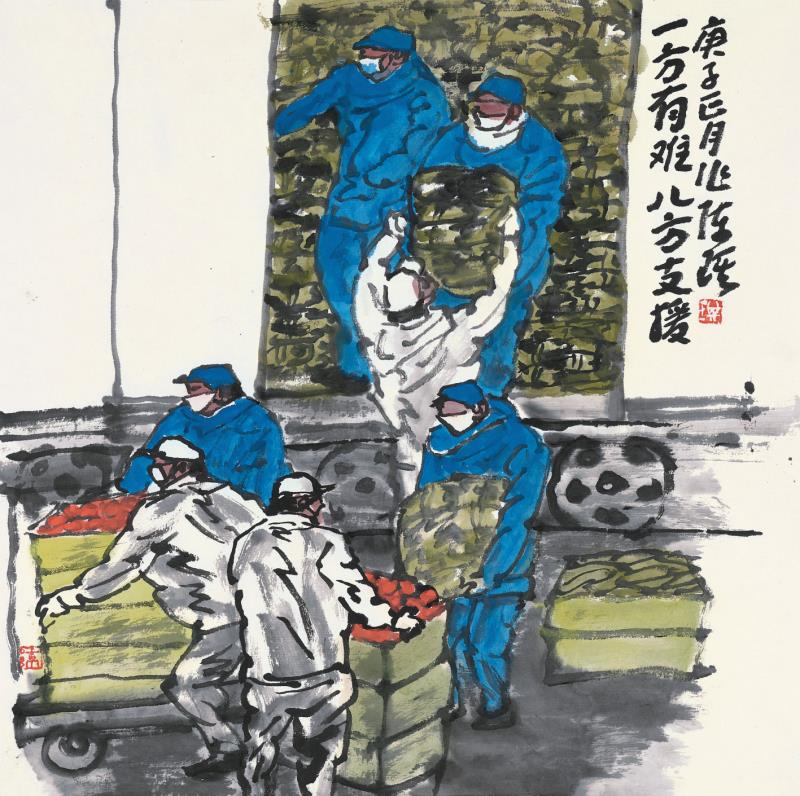 這個暖心的展覽回到上海,從中映出藝術家為戰疫作出的努力 這個暖心的展覽回到上海,從中映出藝術家為戰疫作出的努力