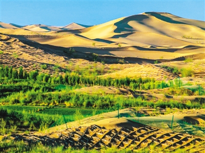 庫布其: 風沙變風景 沙子變金子 庫布其: 風沙變風景 沙子變金子