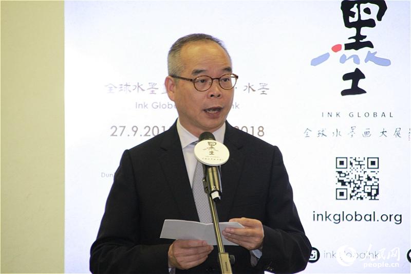 香港特區政府民政事務局局長劉江華為活動送上祝福。(攝影:吳玉潔)