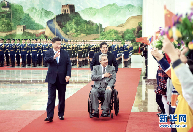 Presidente chino se reúne con homólogo ecuatoriano
