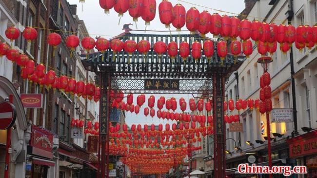 Le quartier chinois de Londres se prépare pour le nouvel an chinois