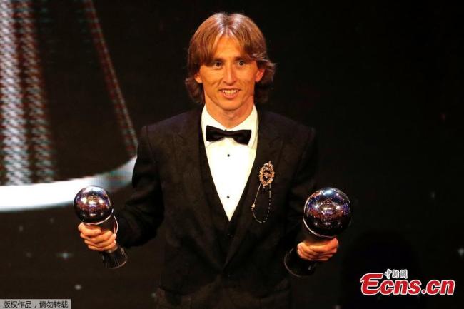 Luka Modric désigné joueur de l'année de la FIFA