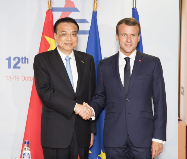 La Chine va élargir son ouverture bilatérale avec la France (PM chinois)