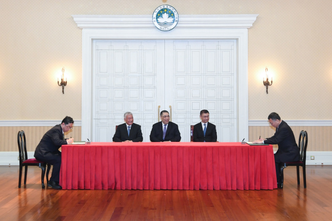 Подписан Меморандум о сотрудничестве между континентальным Китаем и САР Аомэнь по усилению сотрудничества в области научно-технологических инноваций