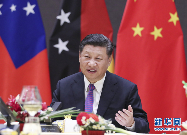 چینی صدر کی بحرالکاہل کے جزیرہ نما ممالک کے سربراہاں سے ملاقات