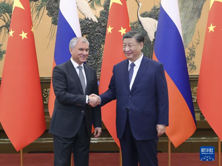Xi Jinping Temui Ketua Duma Rusia