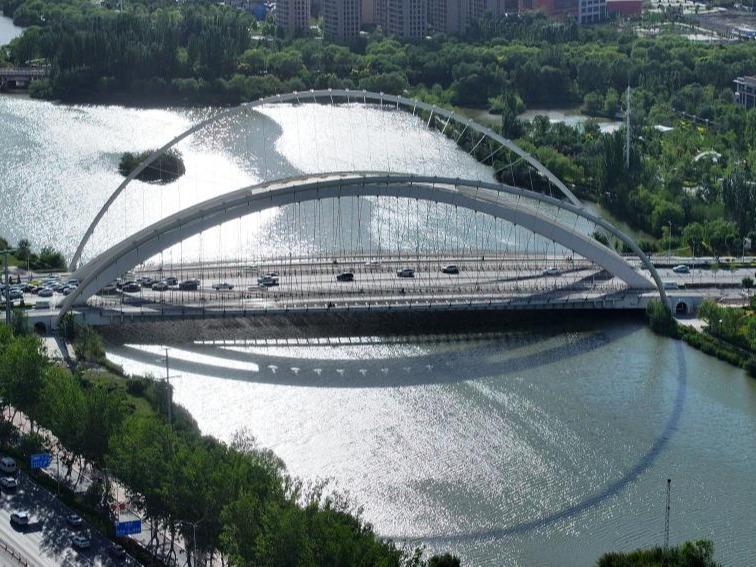 Pemandangan Musim Panas yang Indah Permai di Yinchuan