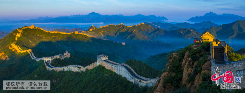 Tembok Besar Jinshanling Pada Awal Musim Gugur