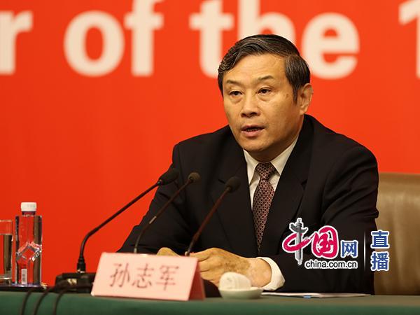 Sun Zhijun, Deputy Minister of the Publicity Department of the CPC Central Committee, speaks at a news conference in Beijing, on October 20, 2017. [Photo: China.com.cn] 