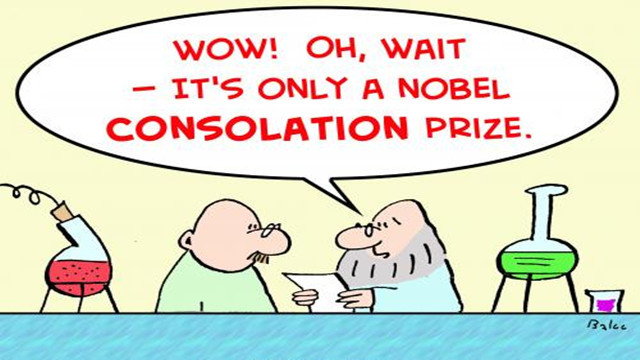 用中文説: "Consolation prize"