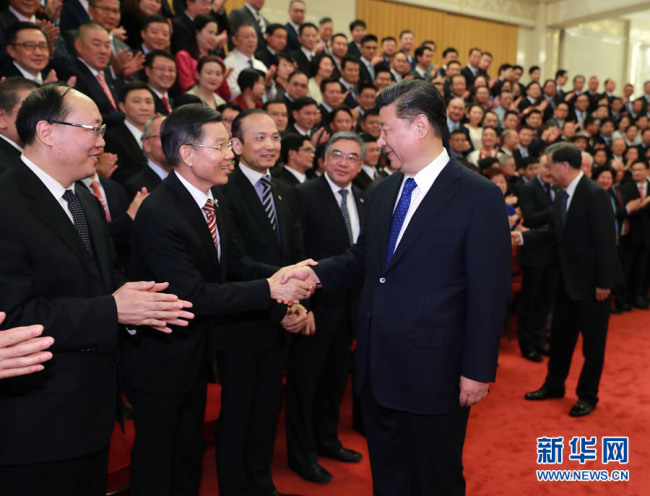 習近平會見第九屆世界華僑華人社團聯誼大會和中華海外聯誼會五屆一次理事大會代表