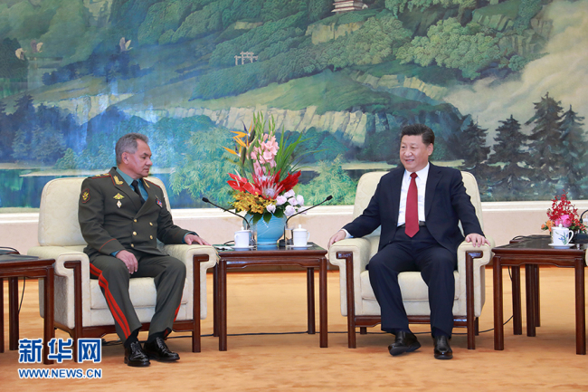 El presidente chino se entrevista con el ministro de Defensa ruso Shoygu