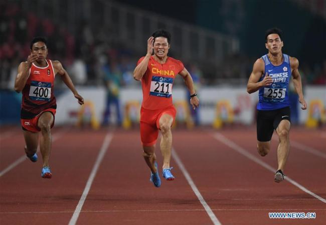 Su Bingtian remporte l'or au 100 m masculin aux Jeux asiatiques de Jakarta