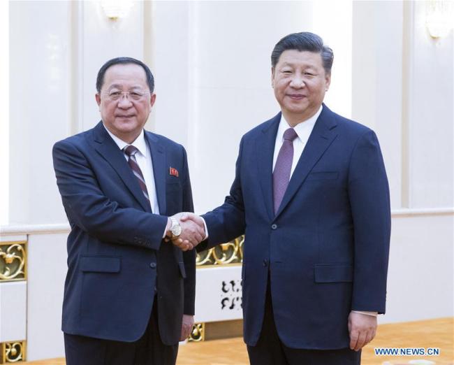 Le président chinois rencontre le ministre des AE de la RPDC
