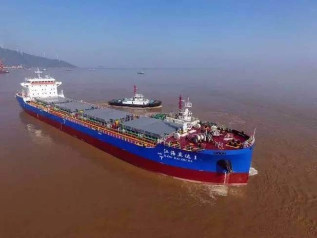 Уникальное грузовое судно открывает новые возможности комбинированной транспортировки «река-море»