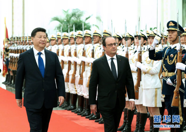 6 Le président chinois, Xi Jinping, et son homologue français, François Hollande, se sont engagés dans un communiqué conjoint publié le 16 novembre 2015 à Beijing à promouvoir l'adoption d'un programme de travail lors du sommet sur le climat qui se tiendra à Paris, pour accélérer les efforts en matière d'atténuation, d'adaptation et de soutien pour la période pré-2020.Les deux chefs d'Etat ont mis l'accent sur la nécessité pour l'accord de Paris d'inclure un meilleur système de transparence afin de renforcer la confiance, ainsi que des moyens pour vérifier les actions et soutenir diverses parties.