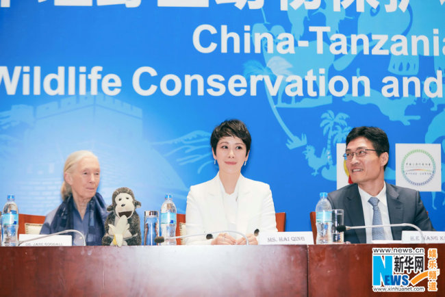 Актрисе Хай Цин присвоено звание почетного посла по защите диких животных Танзании