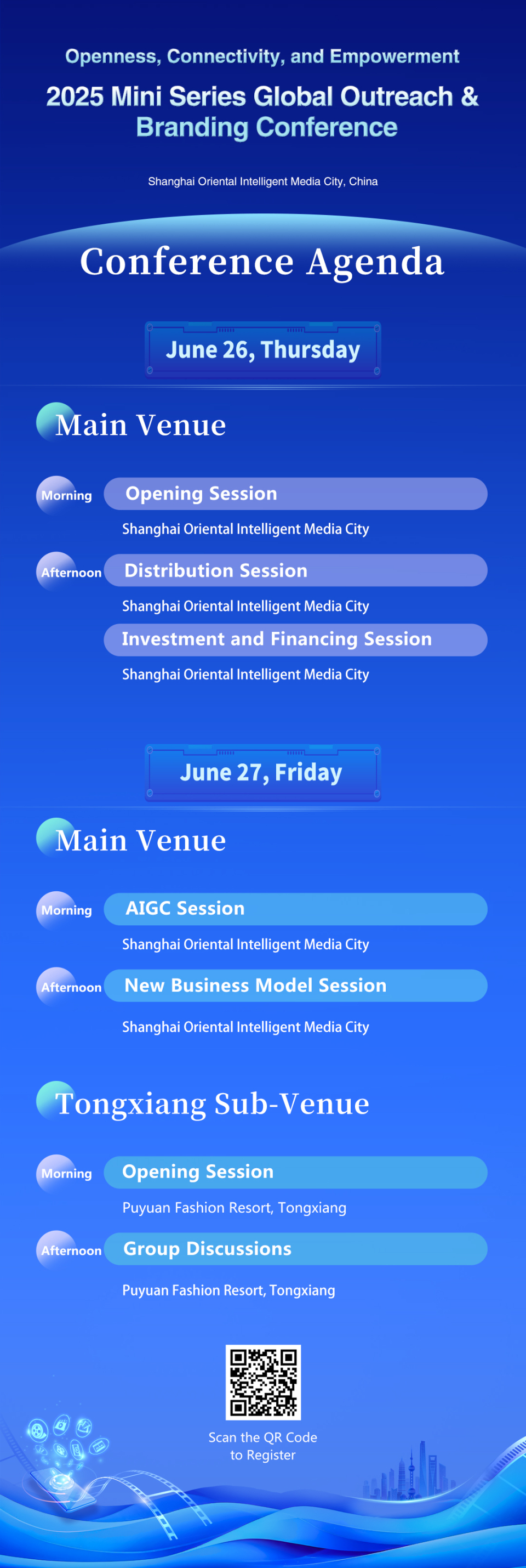 Exciting Reveal: Agenda Unveiled for the 2025 Mini Series Global Outreach & Branding Conference!_fororder_【英文】大會預熱海報2（有二維碼）(1)