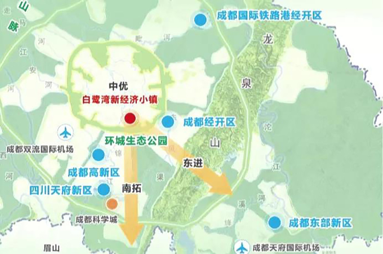 【商訊】這裡是三聖鄉 盛産讓世界迷戀的“城市多巴胺”_fororder_白鷺灣新經濟小鎮項目位置