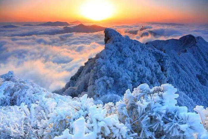 第八屆四川光霧山國際冰雪節拉開序幕_fororder_光霧山的雪景