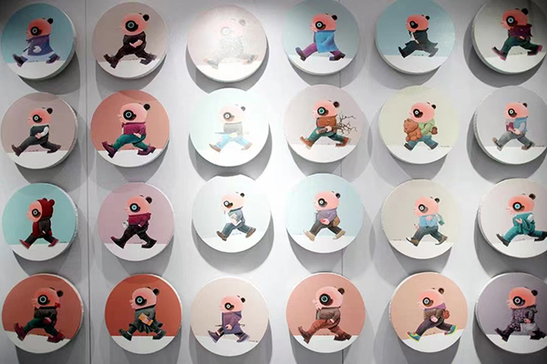 太酷炫啦！“熊貓回家”新國風藝術巡展（雅安站）震撼來襲_fororder_展覽的熊貓藝術作品-供圖-雅安市委宣傳部