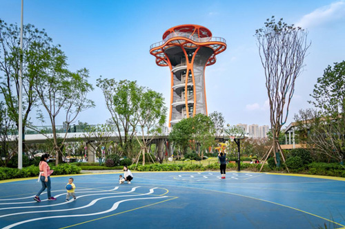 The “World Games Superior Athlete Squad” Gather in Chengdu’s Jinniu District to Experience the Deep Integration of Culture, Business, Tourism, and Sports_fororder_上新橋公園
