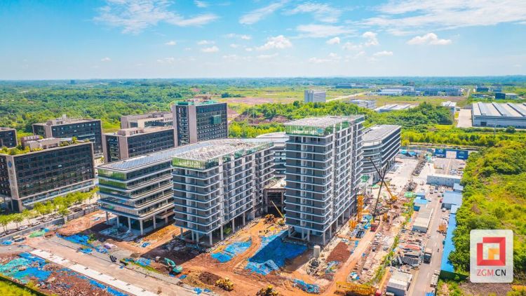 自貢高新區南岸之芯建設提速 二期總體已完成約80%