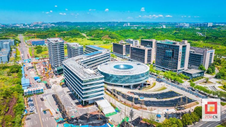 自貢高新區南岸之芯建設提速 二期總體已完成約80%