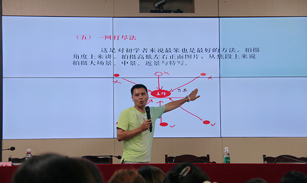 宜賓翠屏區白花鎮舉辦“一曼青年先鋒隊”攝影技能專題培訓_fororder_攝影培訓現場