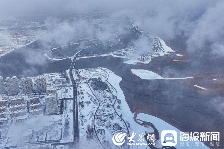 山東榮成：冬日雪景 美如仙境
