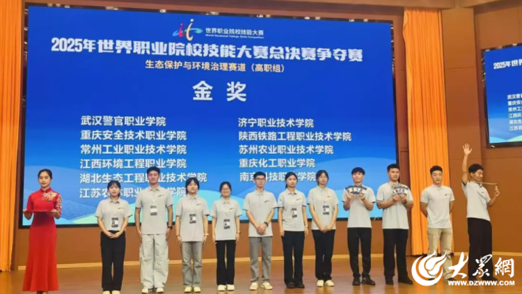 好young濟寧丨濟寧學生團隊獲世界職業院校技能大賽總決賽爭奪賽金獎