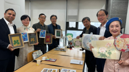 “以畫對話，以花會友”菏澤市巨野工筆牡丹畫書寫中韓文旅産業交流新篇章