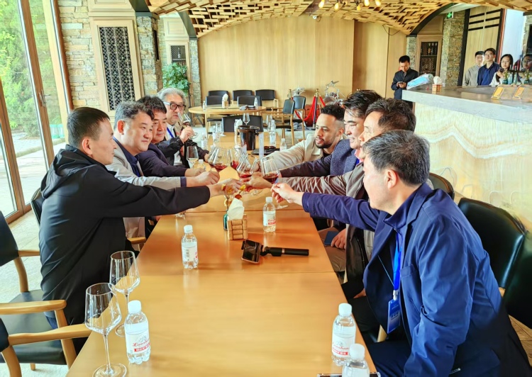 【Hi,Shandong】“Hi,Shandong—機遇中國 青島優品”海外媒體青島行活動走進九頂莊園，品味葡萄美酒_fororder_08c15f7604092cb25a069cd827dee6e