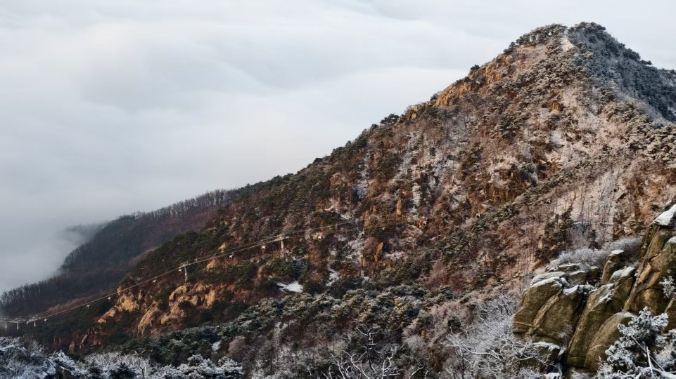 雪後泰山披銀裝 雲海日出醉遊人_fororder_【雪後泰山】20