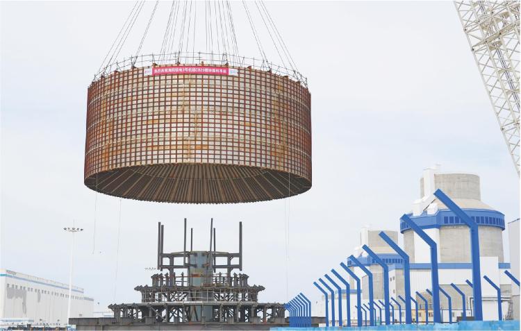 煙臺：海陽核電3號機組核島模組吊裝完成