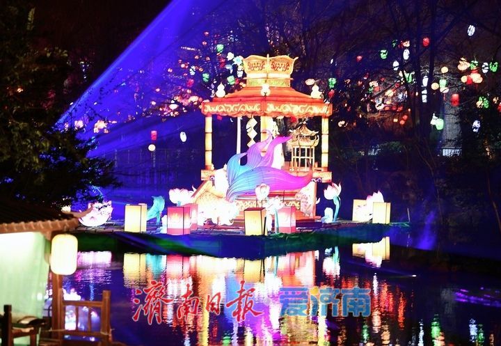 燈火璀璨年味濃,濟南市第45屆天下第一泉迎春花燈會進行試亮燈_fororder_【濟南市第45屆天下第一泉迎春花燈會】23