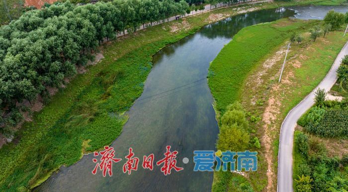 初秋濟南玉符河畔：水清草盛景如畫