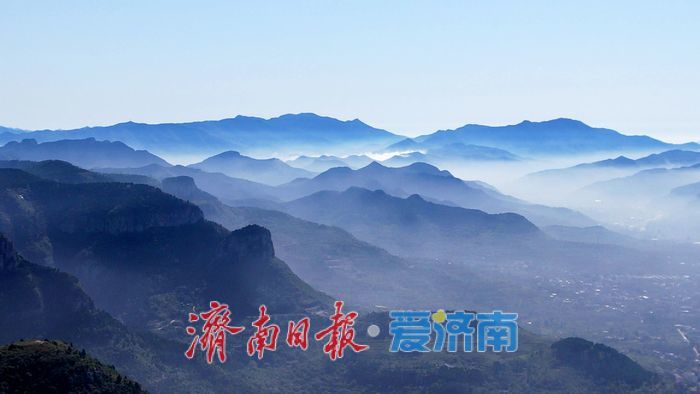 濟南南部山區迎雲海奇觀 繪就現實版“千里江山圖”