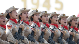 好young濟寧丨濟寧學子趙雨欣亮相九三閱兵民兵方隊