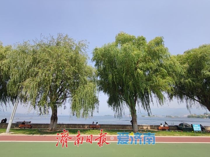 秋日濟南雪野湖引客來 市民樂享好時光