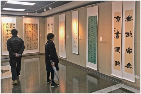 慶祝改革開放40年“盛世翰墨情”書法篆刻作品展開幕