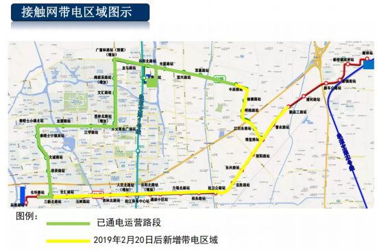 松江有軌電車二期工程將通電調試 預計下半年開通 連接松江新老城區