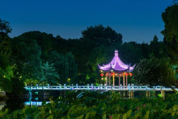 上海這座古典園林中秋開啟夜遊模式 打造3年的夜景燈光首次亮相