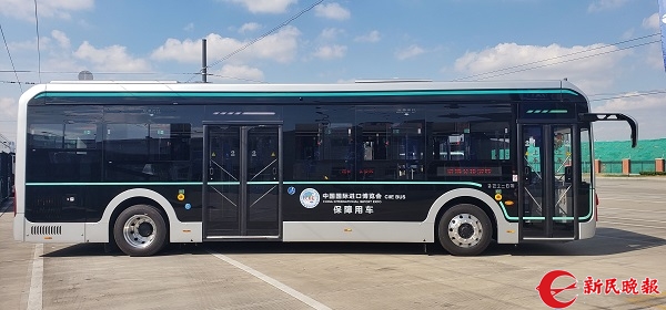 一批新車到崗服務進博會 440輛新款智慧純電動公交車上午交付