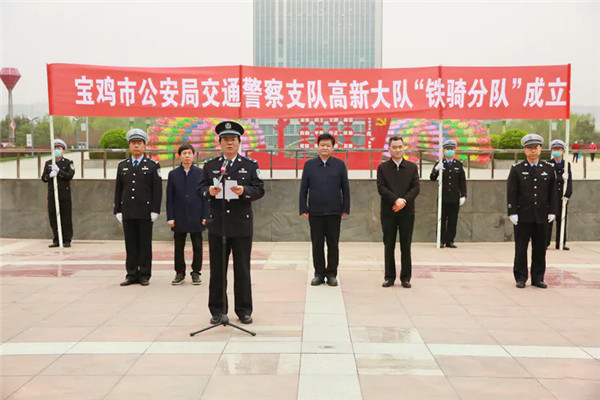 （審核）陜西寶雞：又一批交警鐵騎隊亮相街頭_fororder_圖片111