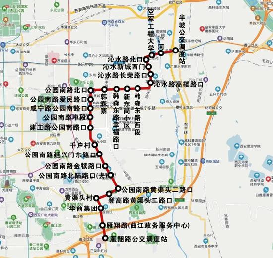 曲江新區公交線路調整