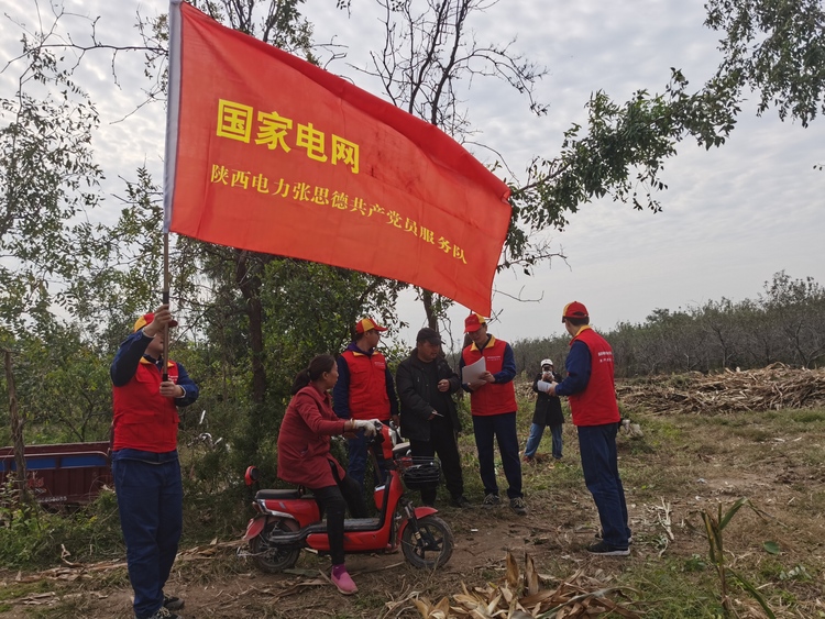 國網西鹹新區供電公司：紅馬甲深入田間 用溫情點亮黨建品牌_fororder_WechatIMG75